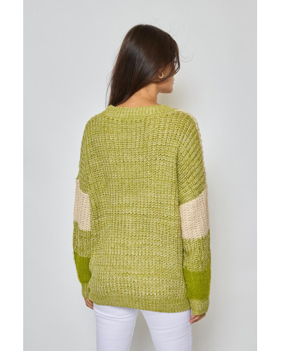 REVD'ELLE Long-Sleeve Cardigan - Green